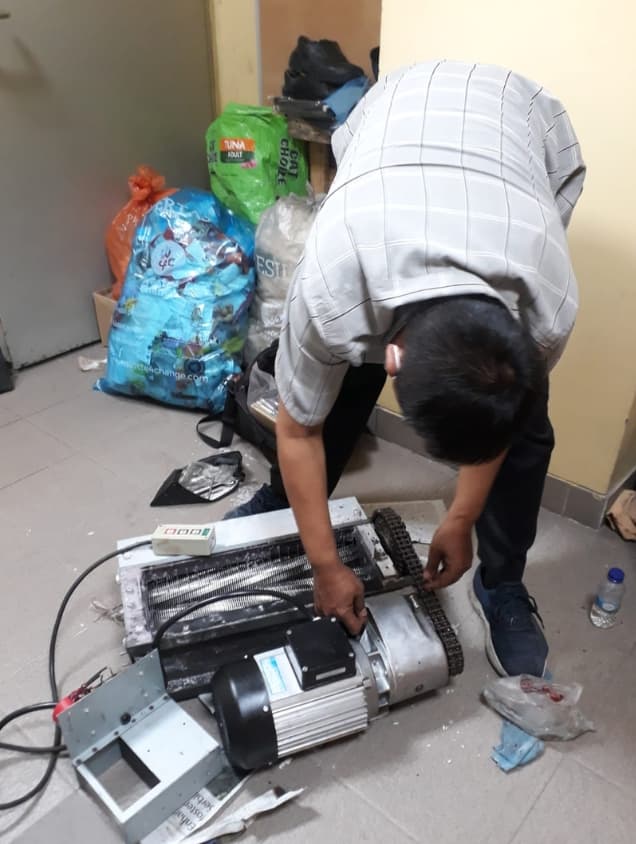 Hasil perbaikan mesin oleh Ais Elektronik